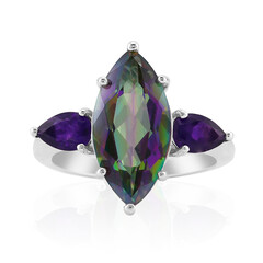 Mystic Quartz Silver Ring