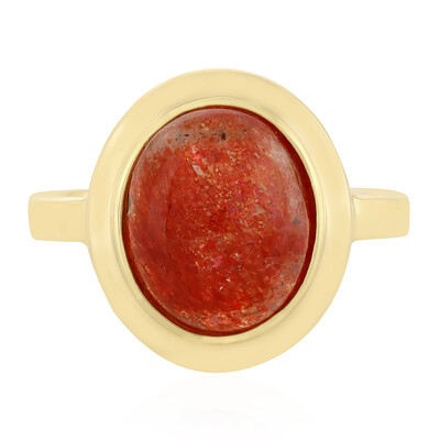 Sunstone Silver Ring