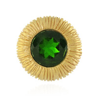 Russian Diopside Silver Pendant