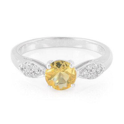 Fire Opal Silver Ring