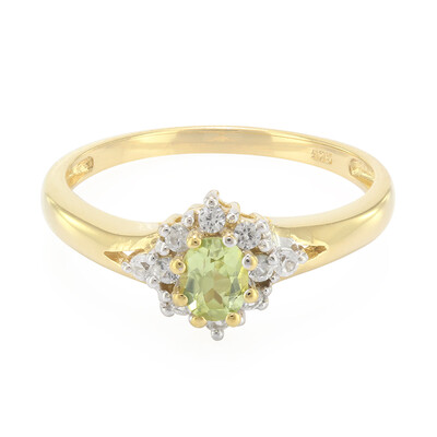 Cuprian Tourmaline Silver Ring