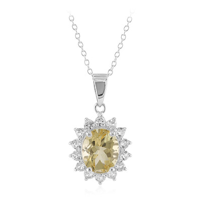 Citrine Silver Necklace