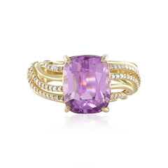 14K Patroke Kunzite Gold Ring (de Melo)