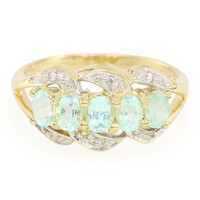 9K Brazilian Paraiba Tourmaline Gold Ring
