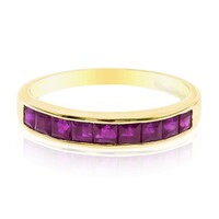 14K AAA Mozambique Ruby Gold Ring (CIRARI)