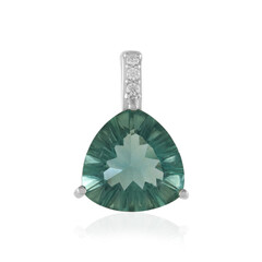 Green Fluorite Silver Pendant
