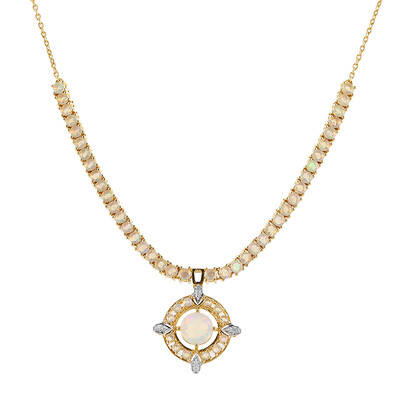 Welo Opal Silver Necklace
