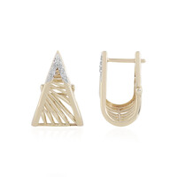 9K I1 (I) Diamond Gold Earrings (Ornaments by de Melo)