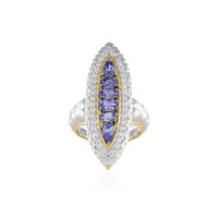 Tanzanite Silver Ring (Gems en Vogue)