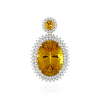 9K Golden Apatite Gold Pendant