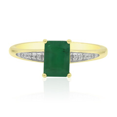 9K Zambian Emerald Gold Ring
