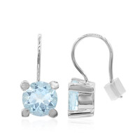 Sky Blue Topaz Silver Earrings