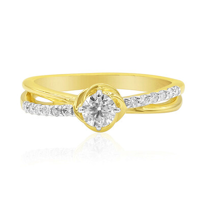 9K SI1 (G) Diamond Gold Ring (Annette)