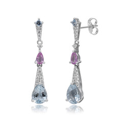 14K AAA Brazilian Aquamarine Gold Earrings (CIRARI)