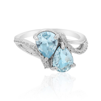 Sky Blue Topaz Silver Ring