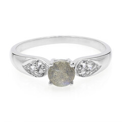 Romanian Spectrolite Silver Ring