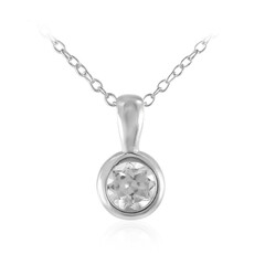 White Topaz Silver Necklace
