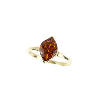 Baltic Amber Silver Ring