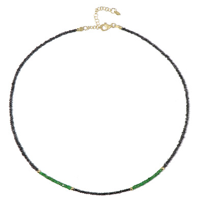 Black Diamond Silver Necklace (Riya)