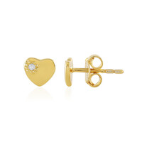 I2 (I) Diamond Silver Earrings