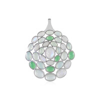 Rainbow Moonstone Silver Pendant (KM by Juwelo)