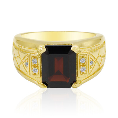 Garnet Silver Ring