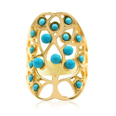 Sleeping Beauty Turquoise Silver Ring (Anne Bever)