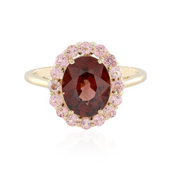 9K Mahogany Zircon Gold Ring