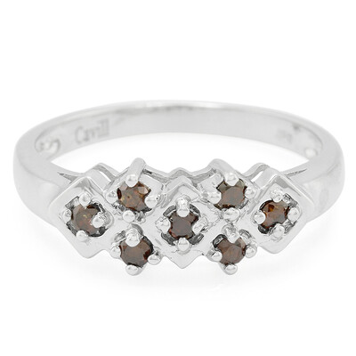 Fancy Diamond Silver Ring