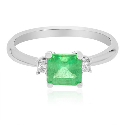18K AAA Zambian Emerald Gold Ring (CIRARI)