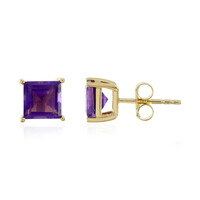 Zambian Amethyst Silver Earrings