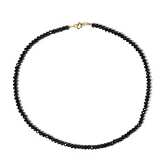 Black Spinel Silver Necklace