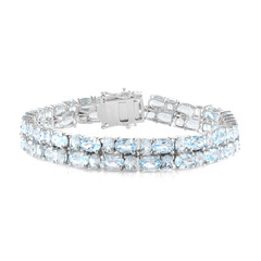 Sky Blue Topaz Silver Bracelet
