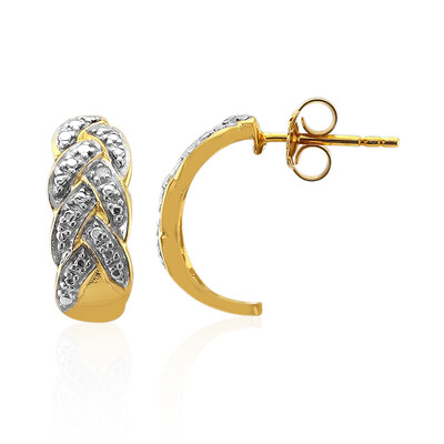 I2 (I) Diamond Silver Earrings