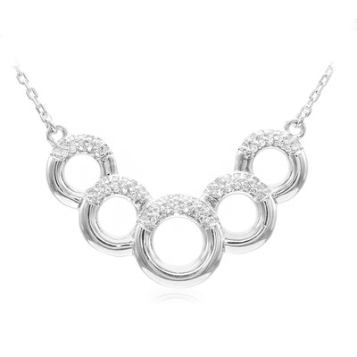 White Topaz Silver Necklace