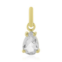 9K White Topaz Gold Pendant