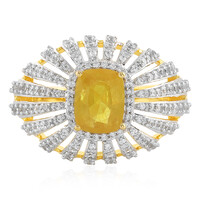 Madagascar Yellow Sapphire Silver Ring