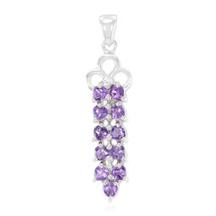 Nigerian Amethyst Silver Pendant