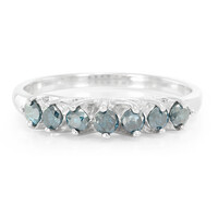 Fancy Diamond Silver Ring