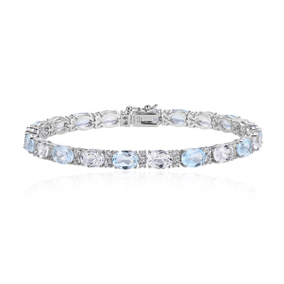Sky Blue Topaz Silver Bracelet