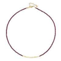 Magenta Garnet Silver Necklace