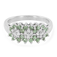 Merelani Mint Garnet Silver Ring