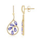 Tanzanite Silver Earrings
