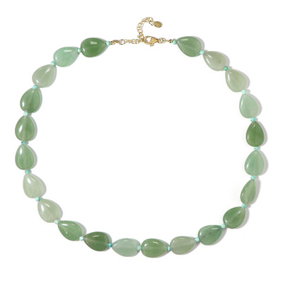 Green Aventurine Silver Necklace