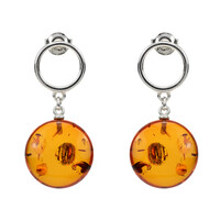 Baltic Amber Silver Earrings