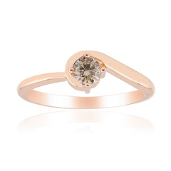 9K VS1 Argyle Rose De France Diamond Gold Ring