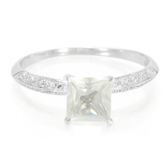 Ice Moon Quartz Silver Ring