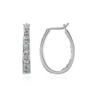 Sky Blue Topaz Silver Earrings