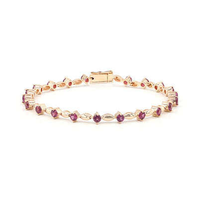 Rhodolite Silver Bracelet