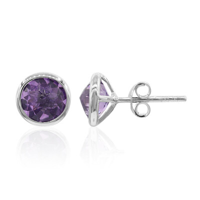 Amethyst Silver Earrings